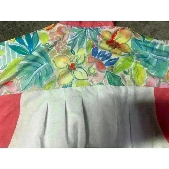 VTG Ellesse Women’s Windbreaker Jacket Pink Floral Size 1 - Picture 15 of 15